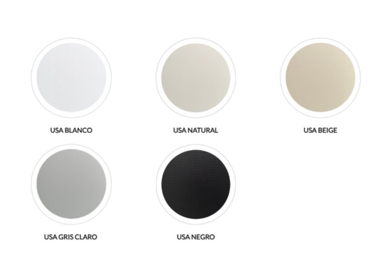 Colores disponibles para black out
